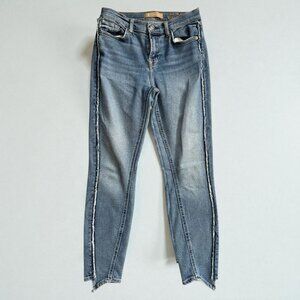 7 FOR ALL MANKIND Luxe Vintage Light Wash Ankle Skinny Jeans Size 26